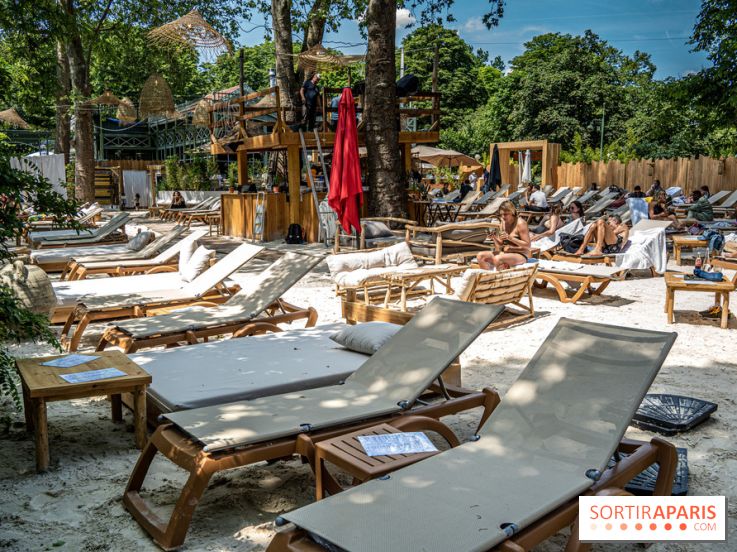 Le Beach Parisienne du Chalet du lac, la plage estivale à Paris