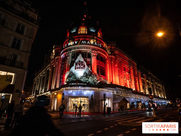 Inauguration des Vitrines de Noël du BHV 2021, les photos