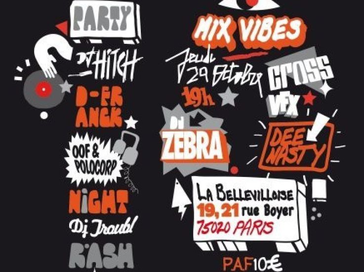 MixVibes, Zebra, Dee Nasty, Troubl, Soirée, Paris, Bellevilloise