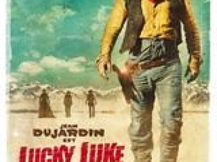 cow-boy, lucky luke, desert, Jean Dujardin