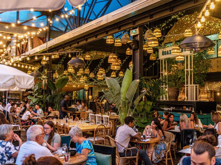 Quai Ouest sur Seine, la brasserie avec barbecue 