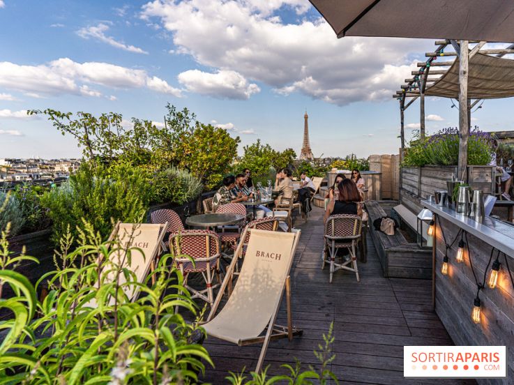 La terrasse en Rooftop du Brach, le bar perché dans un jardin potager
