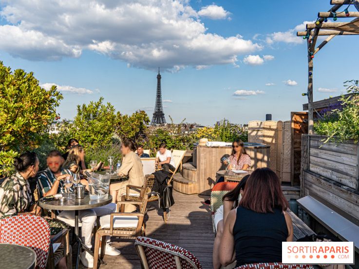 La terrasse en Rooftop du Brach, le bar perché dans un jardin potager