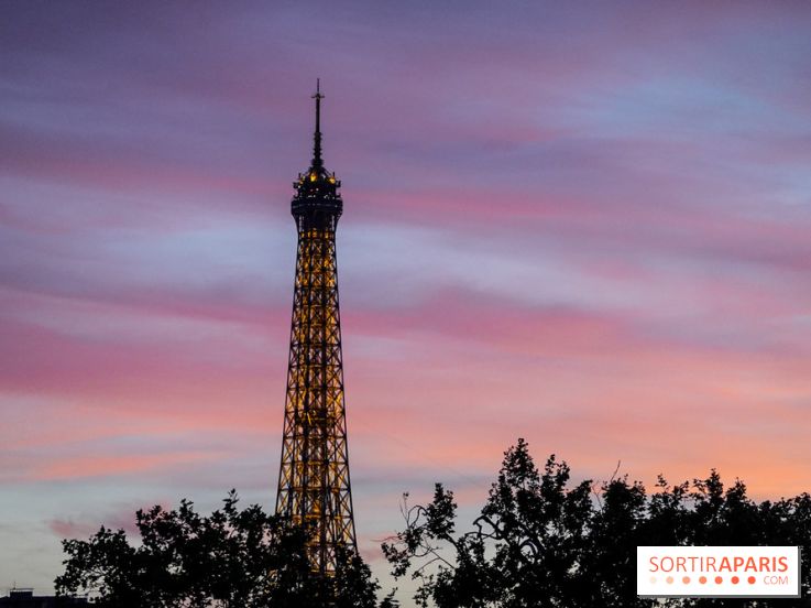 Visuels Paris - Tour Eiffel - Coucher de soleil