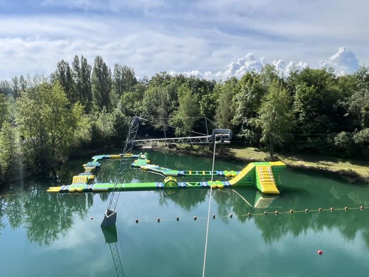Téléski nautique et parcours flottant chez My little wake Park (91)