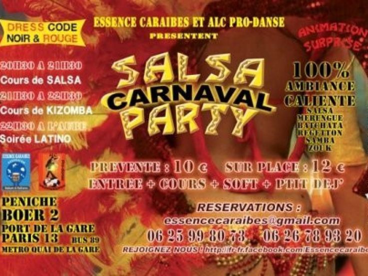 salsa carnaval party
péniche BOER 2