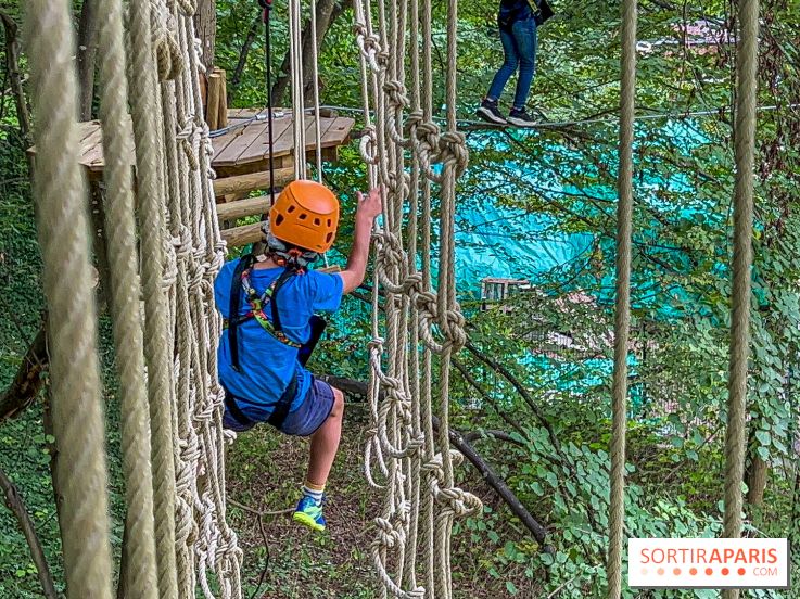 Accrocamp Poissy, le nouvel accrobranche au parc du château de Villiers