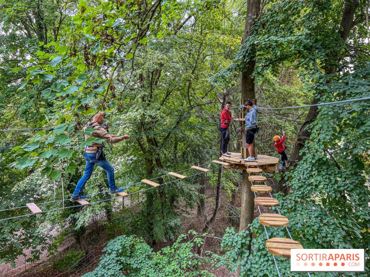 Accrocamp Poissy, le nouvel accrobranche au parc du château de Villiers