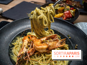 La Vela, le restaurant italien - méditerranéen de Boulogne - - pâtes - linguine - la vela - gambas