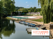 L'Isle-Adam, l'un des plus beaux village d'Ile-de-France -  La plage - pédalos - barque