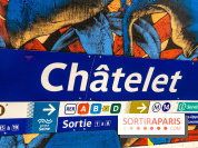 La station de Métro Châtelet re-décoré par des street-artistes