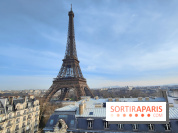 Visuel Paris 15e - Tour Eiffel hiver toits paris 