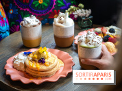 Brunch indien à Paris par Baranaan et Pingwoo -  Indian pancake et latte chat 3D