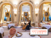Le tea time Impérial de Noël du Ritz Paris, l'expérience exceptionnelle - les photos -  salon Marie-Louise - harpe