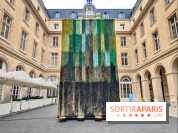 Art Basel Paris 2025 : une installation textile installée dans la cour de l'Hôtel de la Marine - fotor 1760090357522