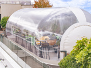 Un hiver ensoleillé au sommet de Paris sur le Rooftop Eylau Paris