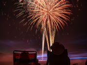 Feu d'artifice du 14 juillet 2019 sur la base de loisirs de Bois le Roi