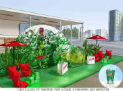 Bulle de fraîcheur mentholée sur le Parvis de la Bibilothèque François Mitterrand