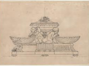 Dessin d’orfèvrerie de l’atelier de Robert-Joseph Auguste (1723-1805)