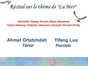 mélodies françaises sur le thème de la mer & grands airs d'opéra