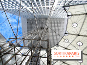 Réouverture du toit de la Grande Arche de La Défense