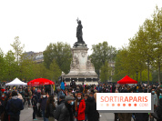 Manifestation pour un service public de l'énergie place de la République à Paris