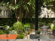 La terrasse de l'hôtel La Belle Juliette : cocktails et snacking chic