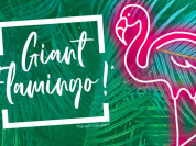 Un flamant rose géant débarque à Vill’Up