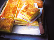 La recette du Croque-Monsieur Polenta Jambon Fromage d’Eric Frechon