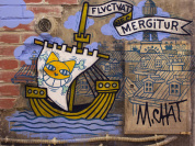 M.Chat fait le mur à la galerie Brugier