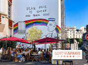 Jean Paul Gaultier célèbre le mois des fiertés avec une fresque arty à son image dans le Marais
