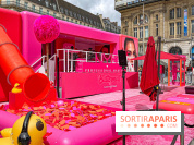 Le pop up d'une célèbre enseigne de maquillage et ses activités fun sur le parvis Saint Lazare
