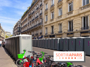 Visite du Pape à Pape : des WC publics installés dans les petites rues autour des Champs-Élysées