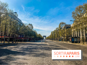 Visuel Paris vide Champs Elysées Arc de Triomphe