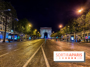 Visuel Paris Arc de Triomphe Champs Elysées nuit