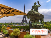 visuel Paris visuel  - Tour Eiffel - terrasse - café