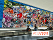 Une fresque éphémère à l'effigie de One Piece dans la gare Montparnasse pour les 25 ans du manga