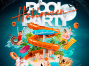 AQUABOULEVARD HALLOWEEN POOL PARTY (2500 Clubbers : La + Grosse POOL PARTY au Monde)