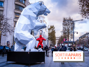 Exposition de Richard Orlinski avec Georges V et sur les Champs-Elysées