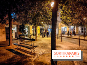 Visuels Paris - place de Thorigny nuit - banc