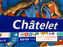 La station de Métro Châtelet re-décoré par des street-artistes