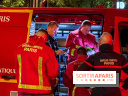 Simulation géante des pompiers de Paris sur les quais parisiens