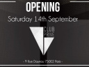 Ouverture du "V" Club à Paris 