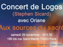 Concert Logos : Aux sources du Sacré 
