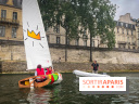 Du kayak et du canoë gratuit sur la Seine face à l'Île Saint-Louis à la base nautique du Bras Marie