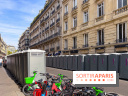Visite du Pape à Pape : des WC publics installés dans les petites rues autour des Champs-Élysées