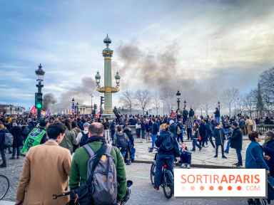 Manifestation Paris - Visuels - Réforme des retraites place Concorde
