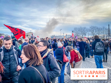 Manifestation Paris - Visuels - Réforme des retraites place Concorde