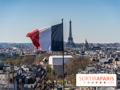 Le panorama du Panthéon - l'une des plus belles vues de Paris à 360° - vue paris - Tour Eiffel - drapeau