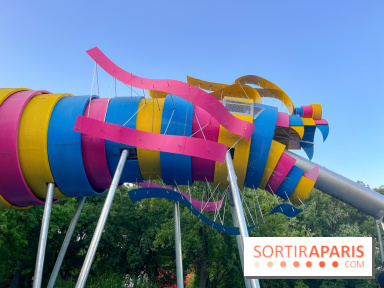 Le Jardin du Dragon, l'aire de jeux colorée au parc de la Villette